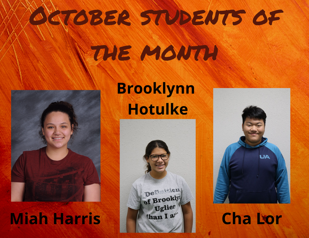 October Students of the Month