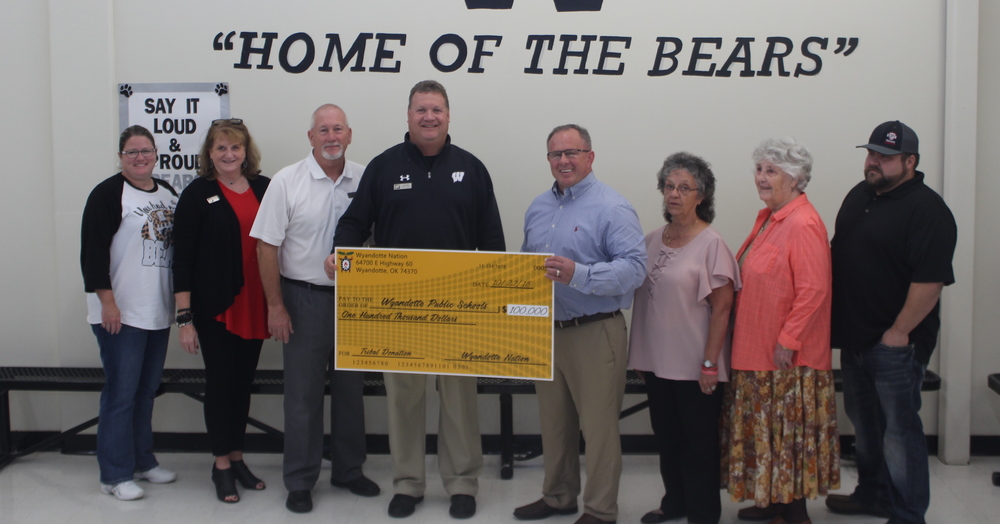 Wyandotte Nation Donates $100,000.00 to the Bears