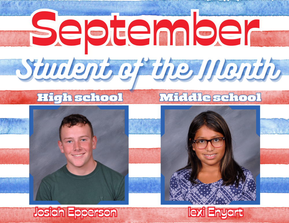 September Student of the Month 
