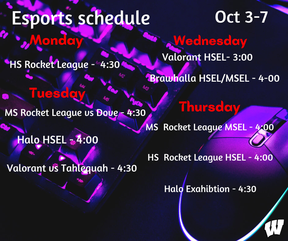 Esports schedule: October 3rd-7th