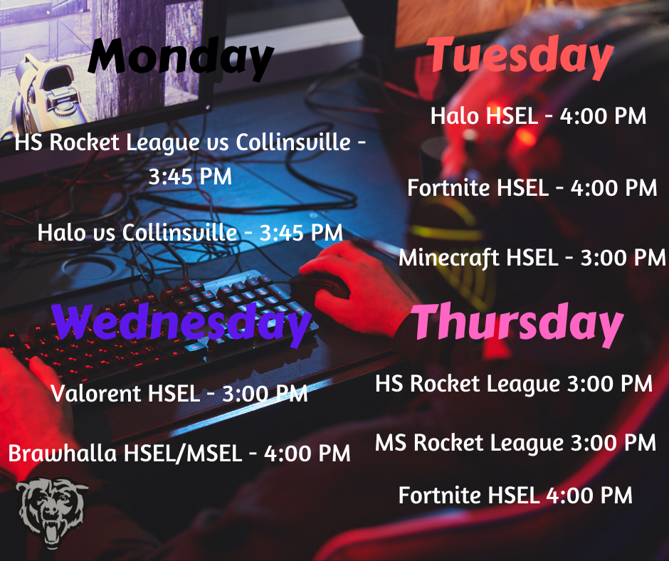 Esports Schedule: October 17th-22nd