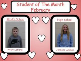FEBRUARY: STUDENT OF THE MONTH