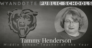 2019-2020 Middle School Teacher of the Year