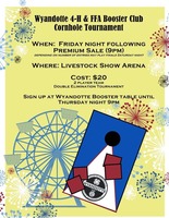 Wyandotte 4-H & FFA Booster Club Cornhole Tournament