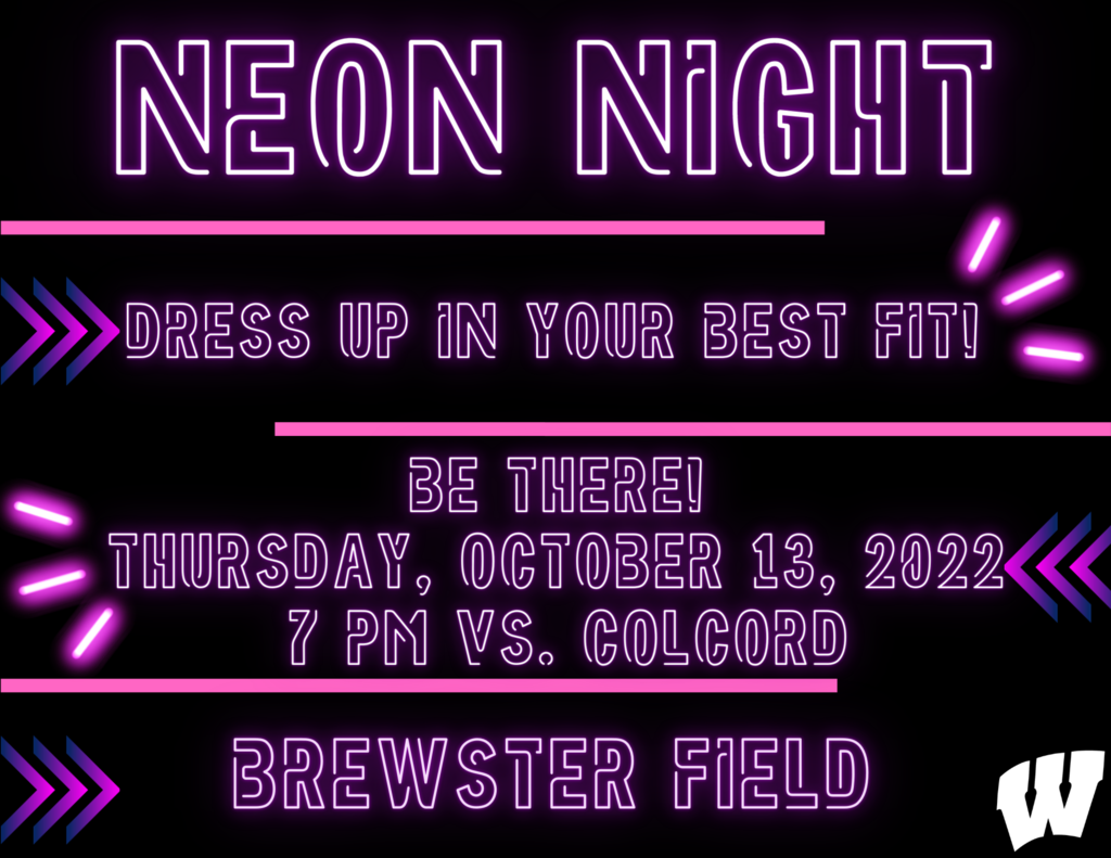 Neon Night Flyer Thursday, October 13th