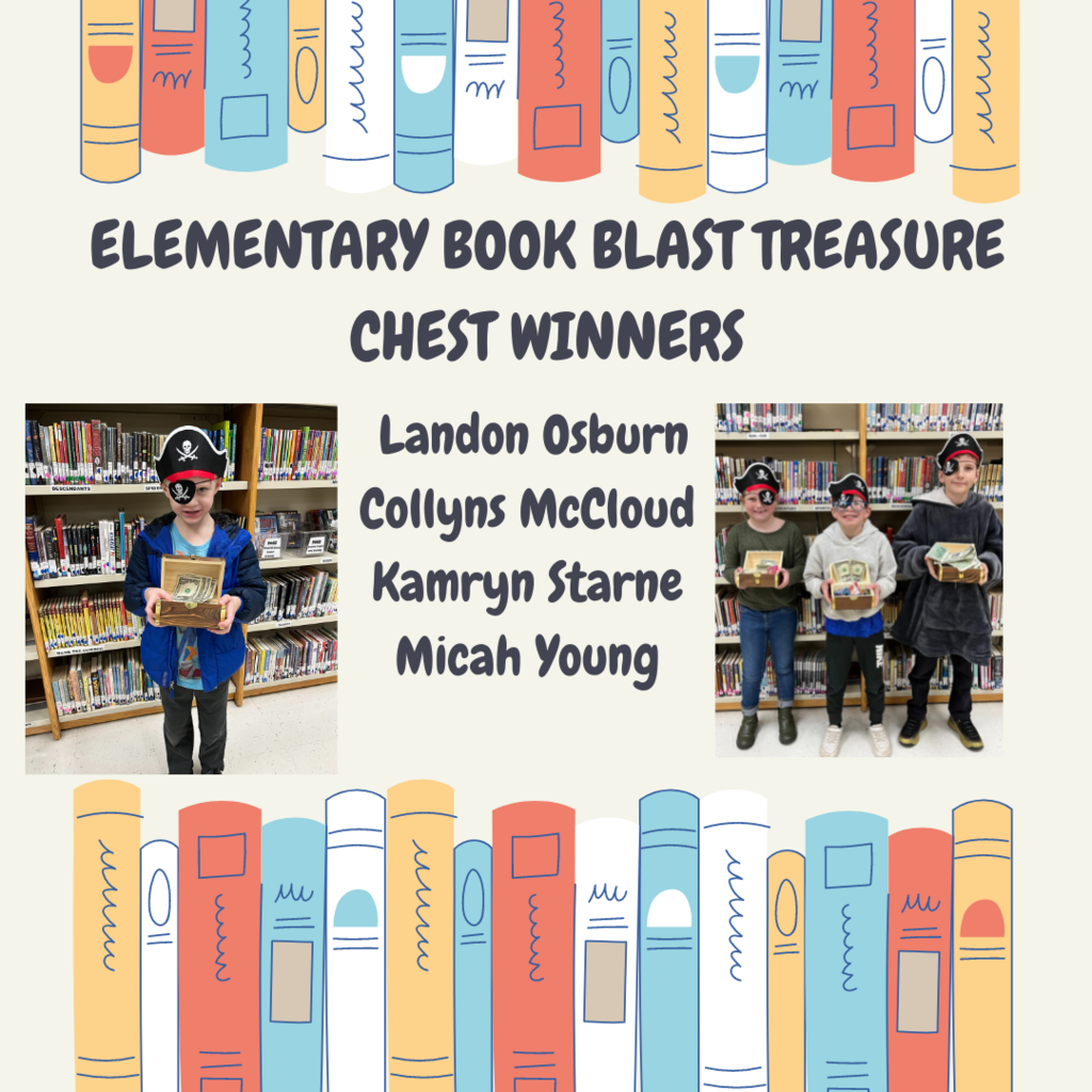 Elementary Book Blast Treasure Chest Winners