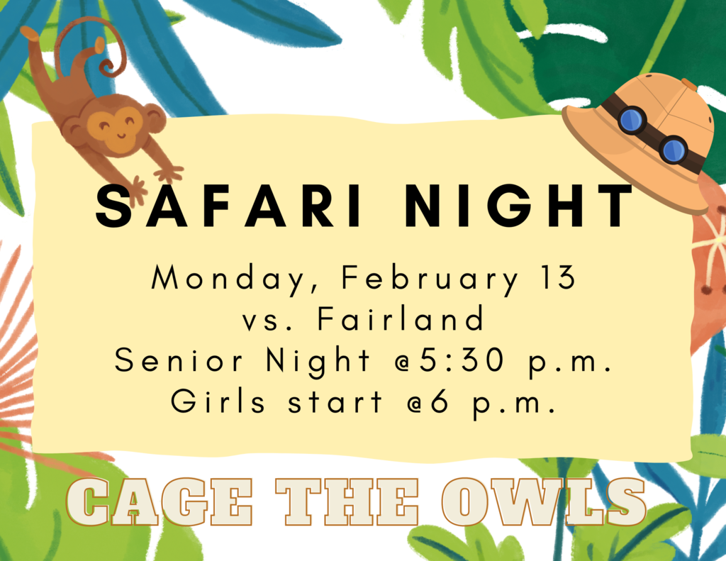 Safari Night Monday, February 13th